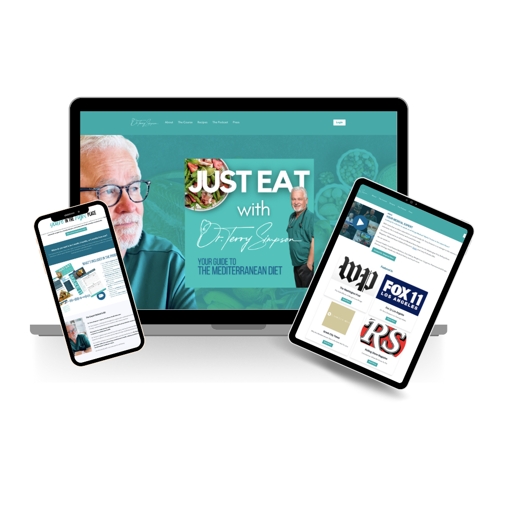 Dr Terry Simpson podia site, Brittany Hardy, podia website designer
